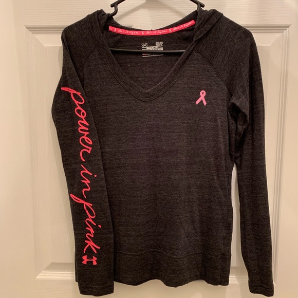 under armour power in pink hoodie